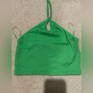 Zara halter eyelet top